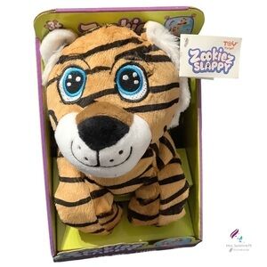 Zookiez Slappy NIB - Plush Tiger hangs on to you or your bag , shoulder , wrist